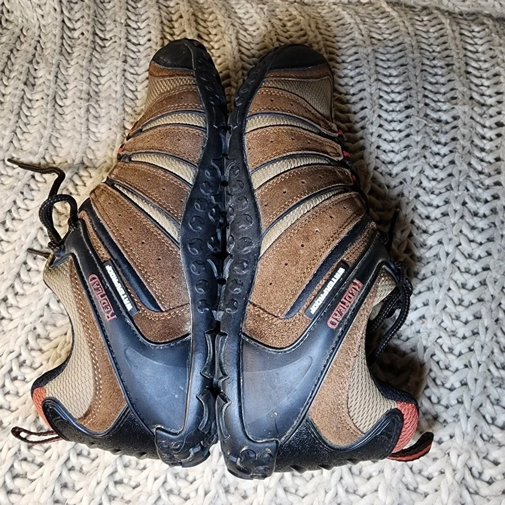 RedHead Trekker Low Brown Leather Hiking Trail Waterproof Mens Size 9M   5244094